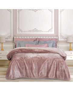 GREENWICH POLO CLUB ΚΟΥΒΕΡΤΑ VELOUR ΥΠΕΡΔΙΠΛΗ 3469 NUDE