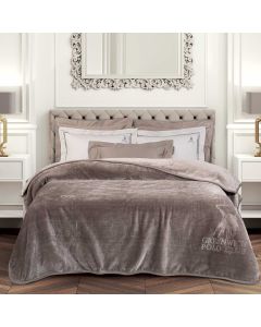 GREENWICH POLO CLUB ΚΟΥΒΕΡΤΑ VELOUR ΥΠΕΡΔΙΠΛΗ ESSENTIAL 3497 TAUPE
