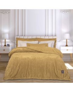 GREENWICH POLO CLUB ΚΟΥΒΕΡΤΑ FLEECE 160X220 ESSENTIAL 3488 OCHRE