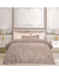 GREENWICH POLO CLUB ΚΟΥΒΕΡΤΑ FLEECE ΥΠΕΡΔΙΠΛH 3475 TAUPE