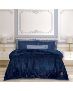 GREENWICH POLO CLUB ΚΟΥΒΕΡΤΑ FLEECE ΥΠΕΡΔΙΠΛH 3487 BLUE