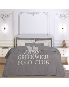 GREENWICH POLO CLUB ΚΟΥΒΕΡΤΑ FLEECE ΥΠΕΡΔΙΠΛH 3489 GREY