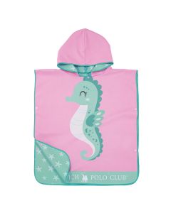 GREENWICH POLO CLUB JUNIOR ΠΟΝΤΣΟ ΘΑΛΑΣΣΗΣ 50Χ115 4176 MINT, PINK