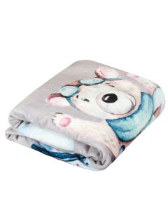 GREENWICH POLO CLUB ΚΟΥΒΕΡΤΑ FLEECE 80X110 ΒΑΒΥ 8851 BLUE, GREY