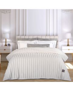 GREENWICH POLO CLUB ΚΟΥΒΕΡΤΑ FAUX FUR ΥΠΕΡΔΙΠΛΗ 3477 WHITE