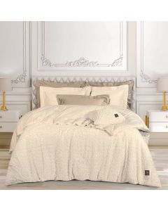 GREENWICH POLO CLUB ΚΟΥΒΕΡΤΟΠΑΠΛΩΜΑ RABBIT FAUX FUR KING ESSENTIAL 3960 ECRU