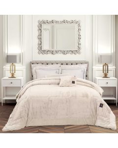 GREENWICH POLO CLUB ΚΟΥΒΕΡΤΟΠΑΠΛΩΜΑ RABBIT FAUX FUR KING PREMIUM 3962 IVORY