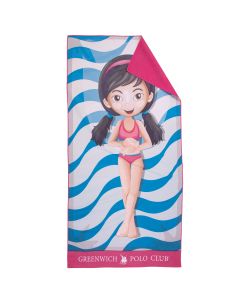 GREENWICH POLO CLUB JUNIOR ΠΕΤΣΕΤΑ ΘΑΛΑΣΣΗΣ 70Χ140 4180 BLUE, FUSCHIA