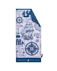 GREENWICH POLO CLUB ΠΕΤΣΕΤΑ ΘΑΛΑΣΣΗΣ 80Χ170 3909 BLUE, TAUPE
