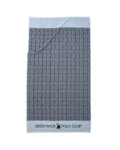 GREENWICH POLO CLUB ΠΕΤΣΕΤΑ ΘΑΛΑΣΣΗΣ 90Χ170 3731 ΓΚΡΙ, ΜΑΥΡΟ