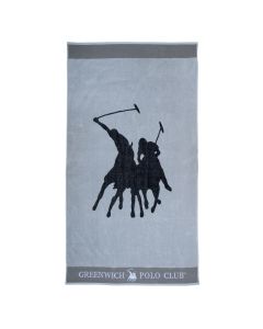 GREENWICH POLO CLUB ΠΕΤΣΕΤΑ ΘΑΛΑΣΣΗΣ 90Χ170 3852 ΓΚΡΙ, ΜΑΥΡΟ