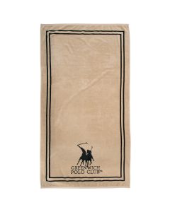 GREENWICH POLO CLUB ΠΕΤΣΕΤΑ ΘΑΛΑΣΣΗΣ 90Χ170 4050 BLACK, TAUPE