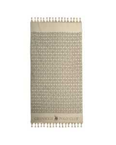 GREENWICH POLO CLUB ΠΕΤΣΕΤΑ-ΠΑΡΕΟ 90Χ170 4057 BEIGE, BLACK