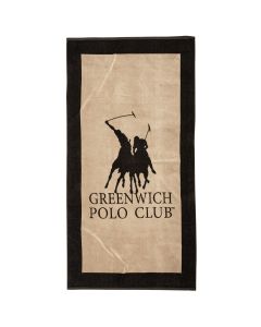 GREENWICH POLO CLUB ΠΕΤΣΕΤΑ ΘΑΛΑΣΣΗΣ 90Χ180 4020 BLACK, TAUPE