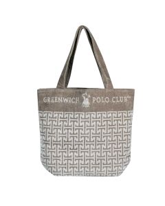 GREENWICH POLO CLUB ΤΣΑΝΤΑ ΘΑΛΑΣΣΗΣ 55Χ40 4006 GREY, TAUPE