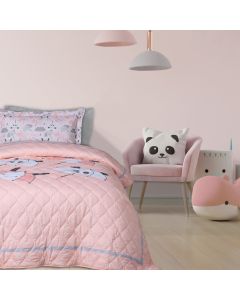 DAS KIDS ΚΟΥΒΕΡΛΙ ΜΟΝΟ 4878 ΓΚΡΙ, ΛΕΥΚΟ, ΡΟΖ