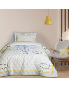 DAS KIDS ΚΟΥΒΕΡΛΙ ΜΟΝΟ 4880 ΓΑΛΑΖΙΟ, ΚΙΤΡΙΝΟ, ΜΕΝΤΑ