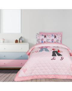 DAS KIDS ΚΟΥΒΕΡΛΙ ΜΟΝΟ 4940 GREY, PINK