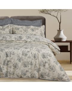 DAS HOME ΠΑΠΛΩΜΑΤΟΘΗΚΗ ΣΕΤ ΥΠΕΡΔΙΠΛΗ PRESTIGE 1712 GREY, IVORY