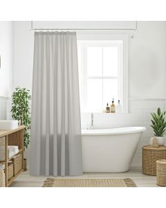 DAS HOME ΚΟΥΡΤΙΝΑ ΜΠΑΝΙΟΥ 200X180 0805 GREY