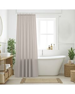 DAS HOME ΚΟΥΡΤΙΝΑ ΜΠΑΝΙΟΥ 200X180 0808 TAUPE