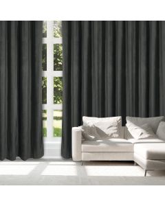 DAS HOME ΚΟΥΡΤΙΝΑ ΜΕ ΚΡΙΚΟΥΣ 140Χ270 2232 ΓΚΡΙ ΣΚΟΥΡΟ