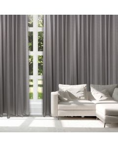 DAS HOME ΚΟΥΡΤΙΝΑ ΜΕ ΚΡΙΚΟΥΣ 300Χ265 2225 ΓΚΡΙ