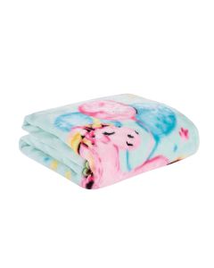 DAS BABY ΚΟΥΒΕΡΤΑ VELOUR 110X140 RELAX 4919 MINT, PINK