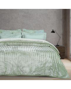 DAS HOME ΚΟΥΒΕΡΤΑ VELOUR MONH 1360 DARK MINT