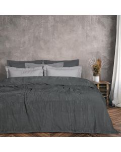 DAS HOME ΚΟΥΒΕΡΤΑ VELOUR ΥΠΕΡΔΙΠΛΗ 1343 ΓΡΑΦΙΤΗΣ