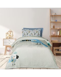 DAS KIDS ΚΟΥΒΕΡΤΑ FLEECE 160Χ220 4914 BLUE, GREY, MINT