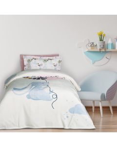 DAS KIDS ΚΟΥΒΕΡΤΑ FLEECE 160Χ220 4915 LIGHT BLUE, MINT, PINK