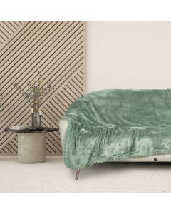 DAS HOME ΚΟΥΒΕΡΤΑ FLEECE 130Χ170 1184 DARK MINT
