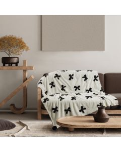 DAS HOME ΚΟΥΒΕΡΤΑ ΚΑΝΑΠΕ JACQUARD FLEECE 1382 BEIGE