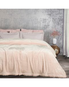 DAS HOME ΚΟΥΒΕΡΤΑ FLEECE 220Χ240 1185 PINK