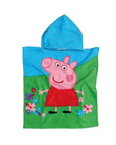 ΠΟΝΤΣΟ ΘΑΛΑΣΣΗΣ 50Χ115 PEPPA PIG 5869 ΓΑΛΑΖΙΟ, ΠΡΑΣΙΝΟ, ΡΟΖ