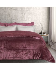 DAS HOME ΚΟΥΒΕΡΤΟΠΑΠΛΩΜΑ SHERPA ΜΟΝΟ 1188 DARK LILAC