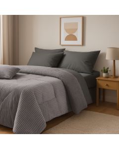 DAS HOME ΚΟΥΒΕΡΤΟΠΑΠΛΩΜΑ SHERPA ΜΟΝΟ 1365 GREY