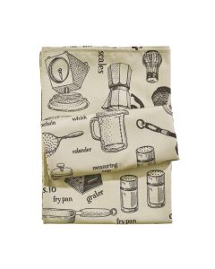 DAS HOME ΤΡΑΠΕΖΟΜΑΝΤΗΛΟ 140Χ220 0721 ΚΡΕΜ, ΜΑΥΡΟ