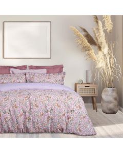 DAS HOME ΣΕΤ ΣΕΝΤΟΝΙΑ ΜΟΝΑ ΜΕ ΛΑΣΤΙΧΟ CASUAL 5414 ΛΙΛΑ, ΜΠΕΖ, ΡΟΖ