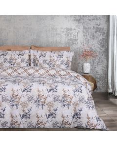 DAS HOME ΣΕΤ ΣΕΝΤΟΝΙΑ ΜΟΝΑ ΜΕ ΛΑΣΤΙΧΟ CASUAL 5422 BLUE, TAUPE