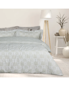 DAS HOME ΣΕΤ ΣΕΝΤΟΝΙΑ ΜΟΝΑ HAPPY 9673 TAUPE, WHITE