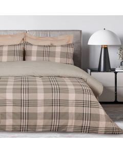 DAS HOME ΣΕΤ ΣΕΝΤΟΝΙΑ ΜΟΝΑ HAPPY FLANNEL 9679 BEIGE, OLIVE