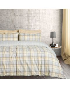DAS HOME ΣΕΤ ΣΕΝΤΟΝΙΑ ΥΠΕΡΔΙΠΛΑ HAPPY FLANNEL 9639 GREY, TAUPE