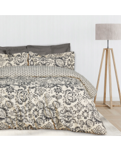 DAS HOME ΣΕΤ ΣΕΝΤΟΝΙΑ KING HAPPY 9677 BLACK, TAUPE