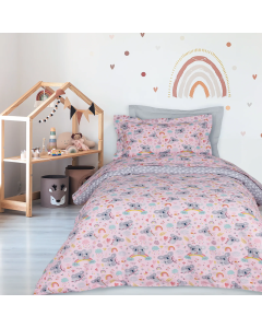 DAS KIDS ΣΕΤ ΣΕΝΤΟΝΙΑ ΜΟΝΑ 4934 GREY, PINK