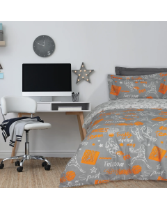 DAS KIDS ΣΕΤ ΣΕΝΤΟΝΙΑ ΜΟΝΑ 4941 GREY, ORANGE