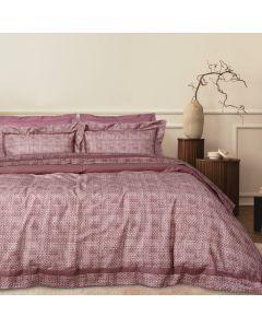 DAS HOME ΣΕΝΤΟΝΙΑ ΣΕΤ ΥΠΕΡΔΙΠΛΑ EXECUTIVE 1687 CREAM, DARK ROSE