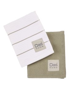 DAS HOME ΣΕΤ ΠΟΤΗΡΟΠΑΝΑ 2ΤΜΧ 30Χ50 0827 GREEN, WHITE