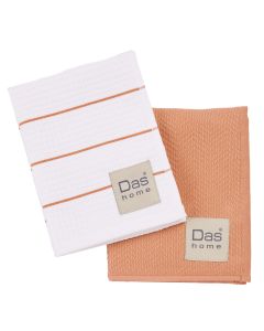 DAS HOME ΣΕΤ ΠΟΤΗΡΟΠΑΝΑ 2ΤΜΧ 30Χ50 0831 TERACOTTA, WHITE